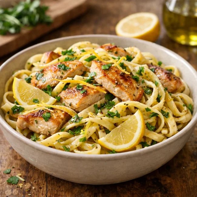 Zesty Lemon Herb Chicken Pasta