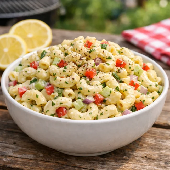 Zesty Lemon-Herb Macaroni Salad