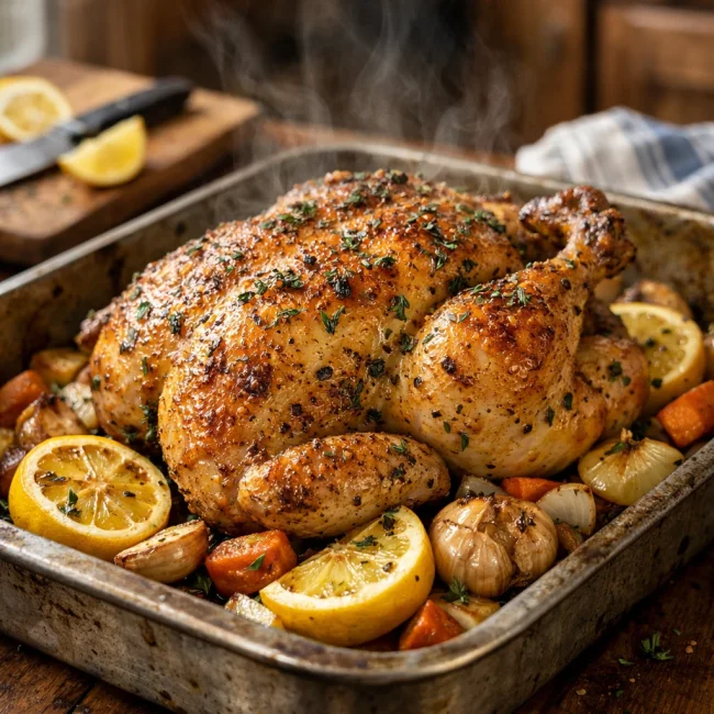 Zesty Lemon Herb Roast Chicken