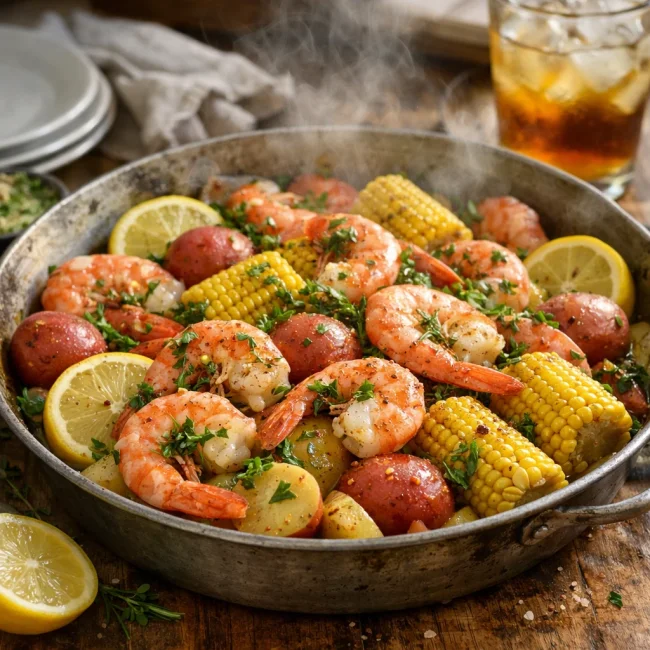 Zesty Lemon Herb Shrimp Boil