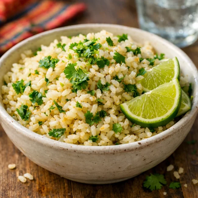 Zesty Lime and Cilantro Mexican Rice
