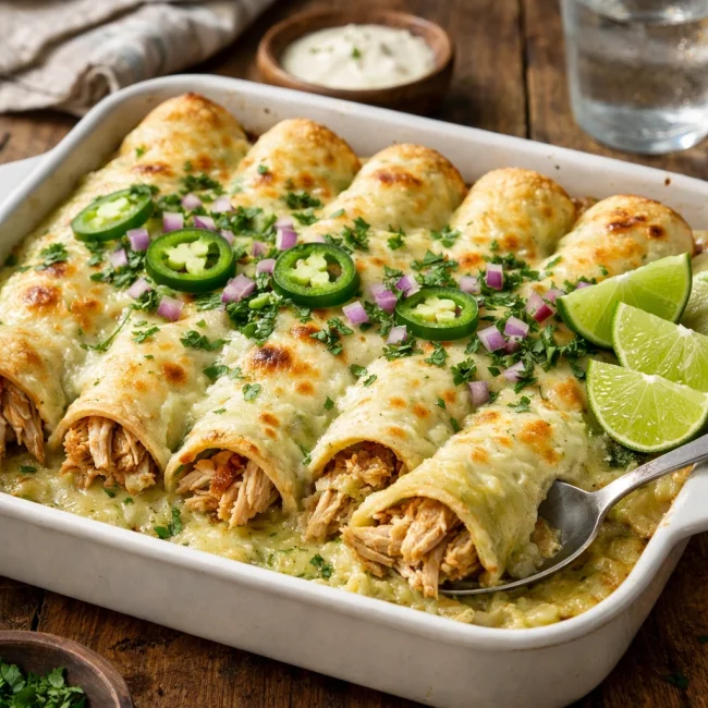Zesty Lime Chicken Enchiladas