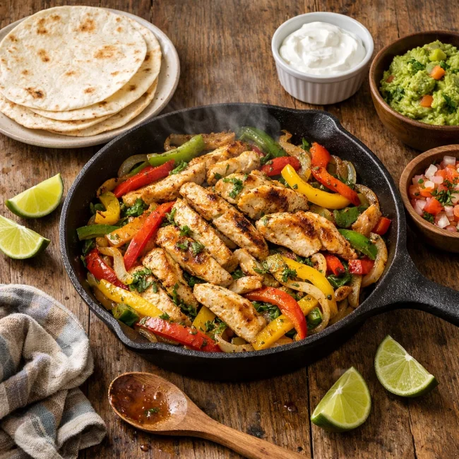Zesty Lime Chicken Fajitas