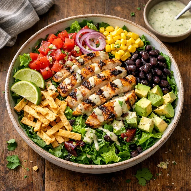 Zesty Lime Chicken Taco Salad