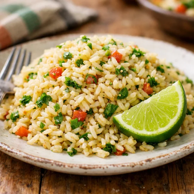 Zesty Lime Cilantro Mexican Rice