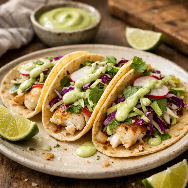 Zesty Lime Fish Tacos