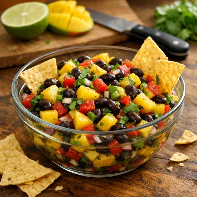 Zesty Mango Black Bean Salsa