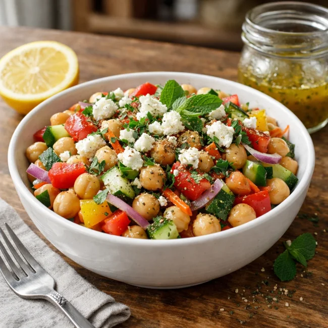 Zesty Mediterranean Chickpea Salad