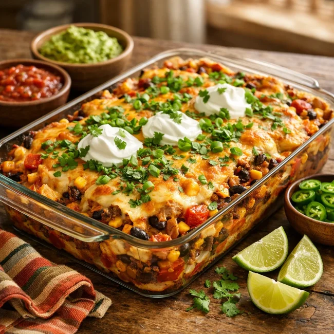 Zesty Mexican Fiesta Casserole