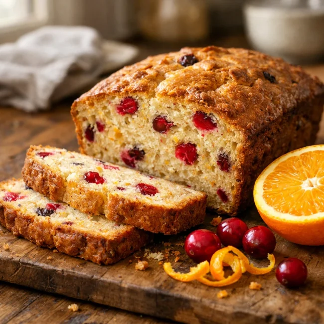 Zesty Orange Cranberry Bread