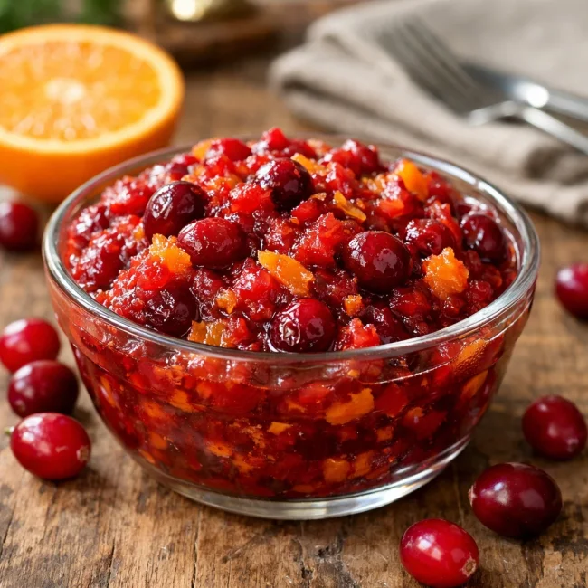 Zesty Orange Cranberry Relish
