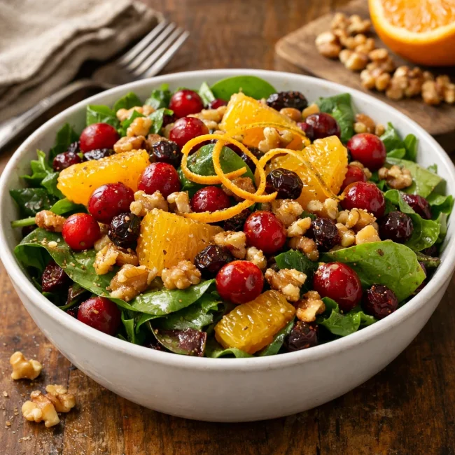 Zesty Orange Cranberry Walnut Salad