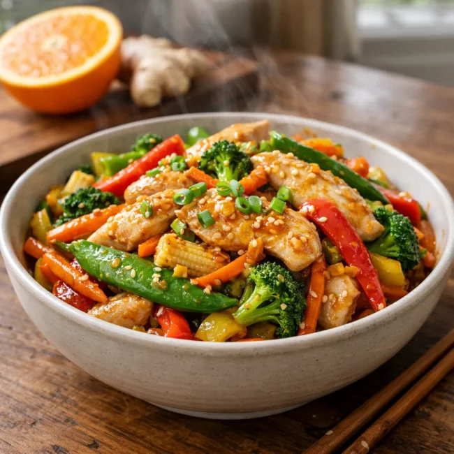 Zesty Orange Ginger Stir Fry