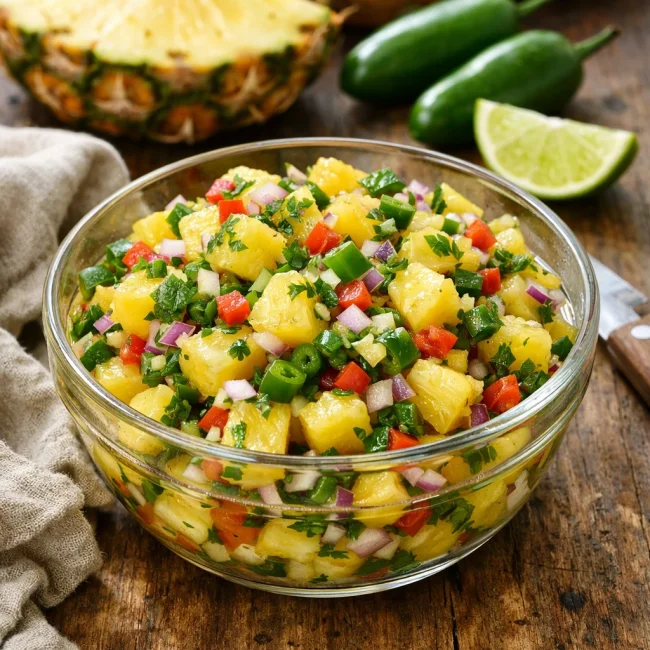 Zesty Pineapple Jalapeño Salsa