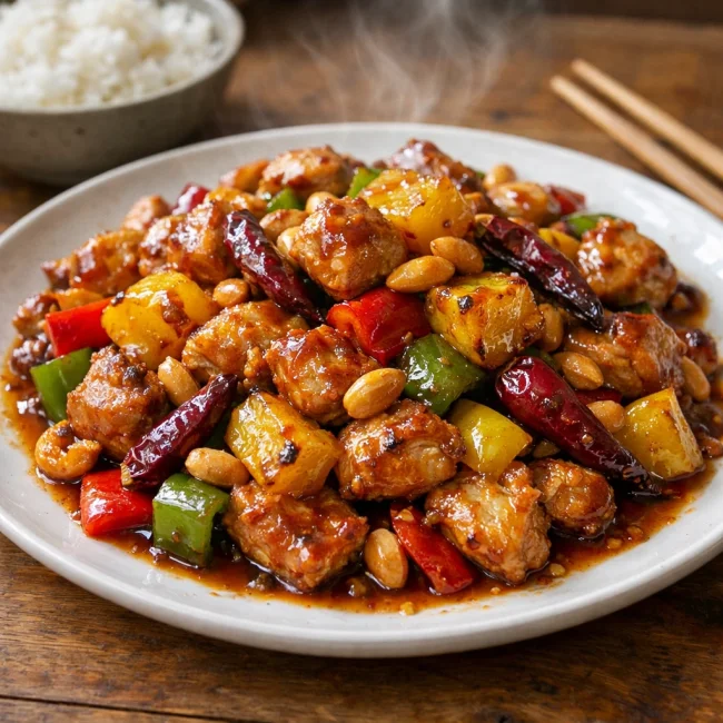 Zesty Pineapple Kung Pao Chicken