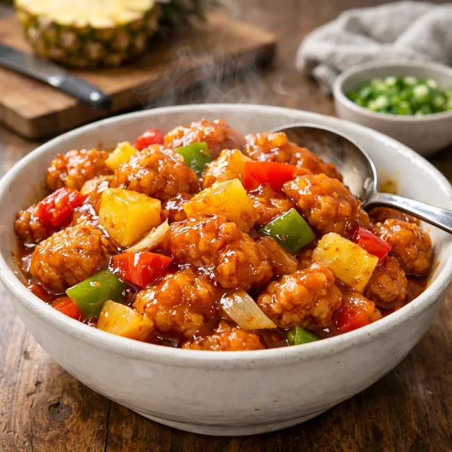 Zesty Pineapple Sweet and Sour Chicken