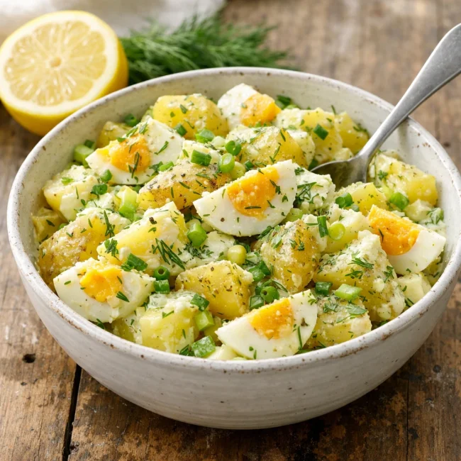 Zesty Potato and Egg Salad with Dill
