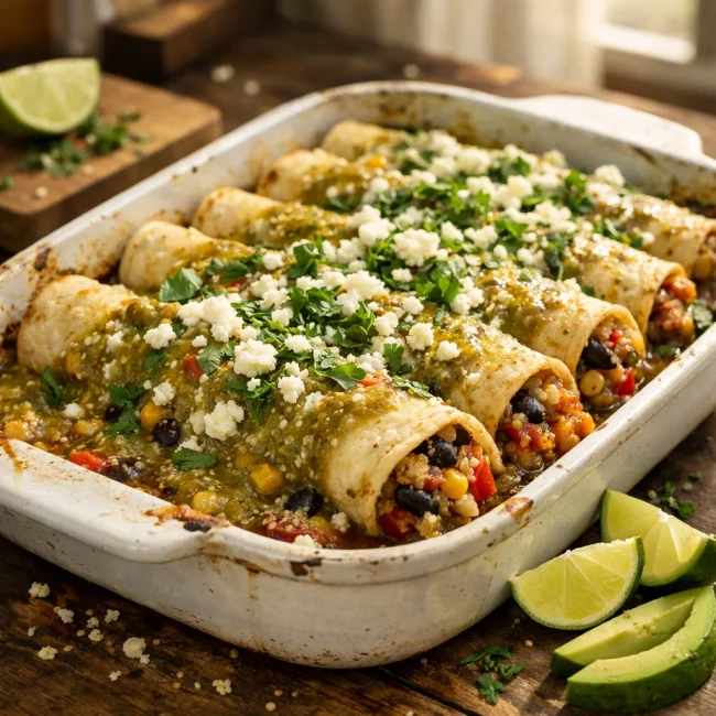 Zesty Quinoa Enchiladas