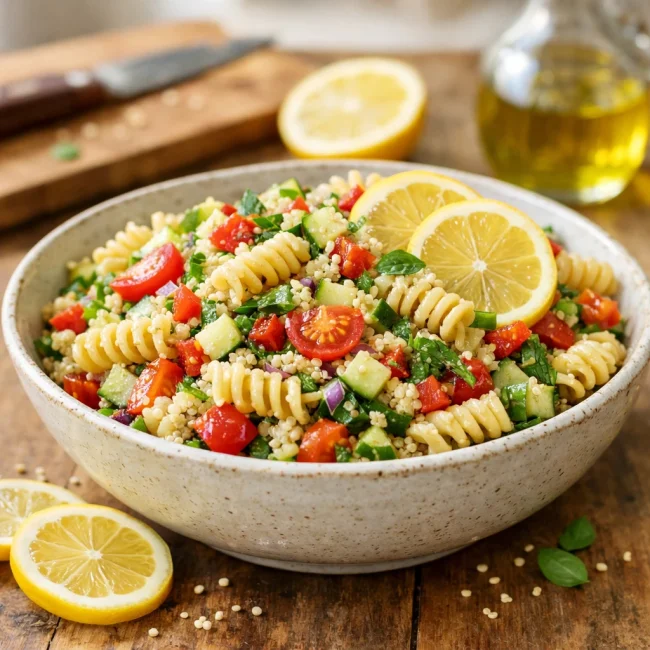 Zesty Quinoa Pasta Salad
