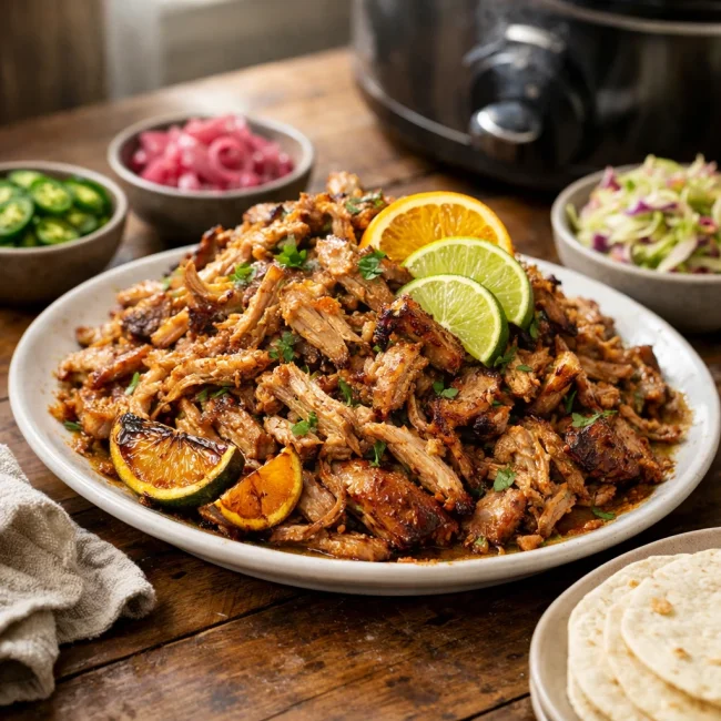 Zesty Slow-Cooker Pulled Pork with Citrus and Spice