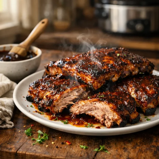 Zesty Slow Cooker Ribs