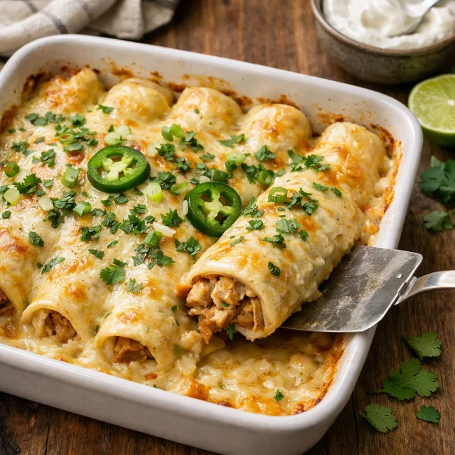 Zesty Sour Cream Enchiladas