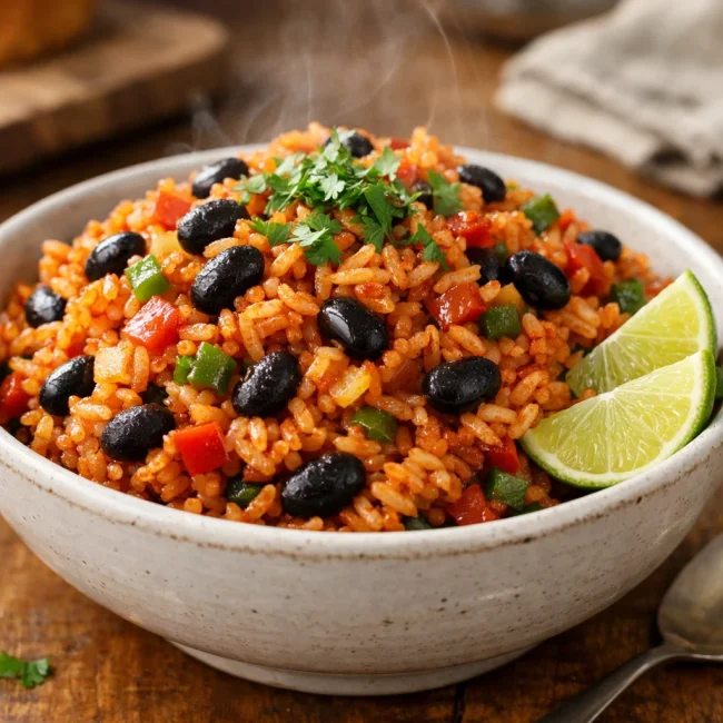 Zesty Spanish Rice with Black Beans
