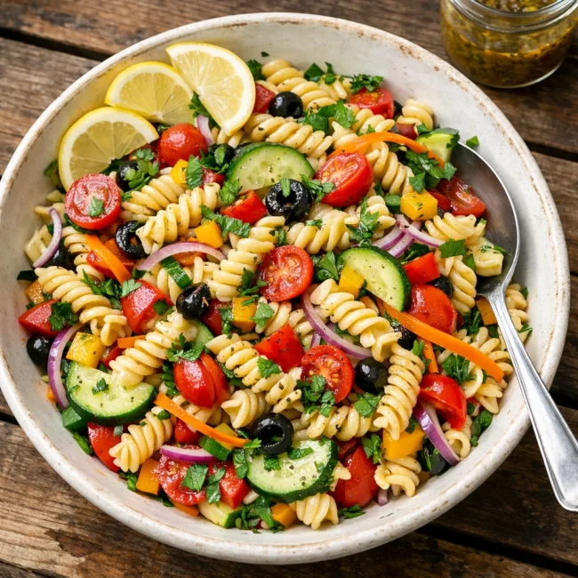 Zesty Summer Cold Pasta Salad