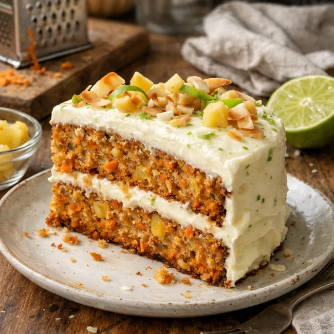 Zesty Tropical Carrot Cake