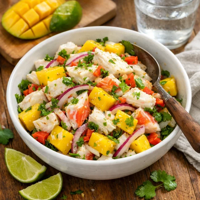 Zesty Tropical Crab Salad