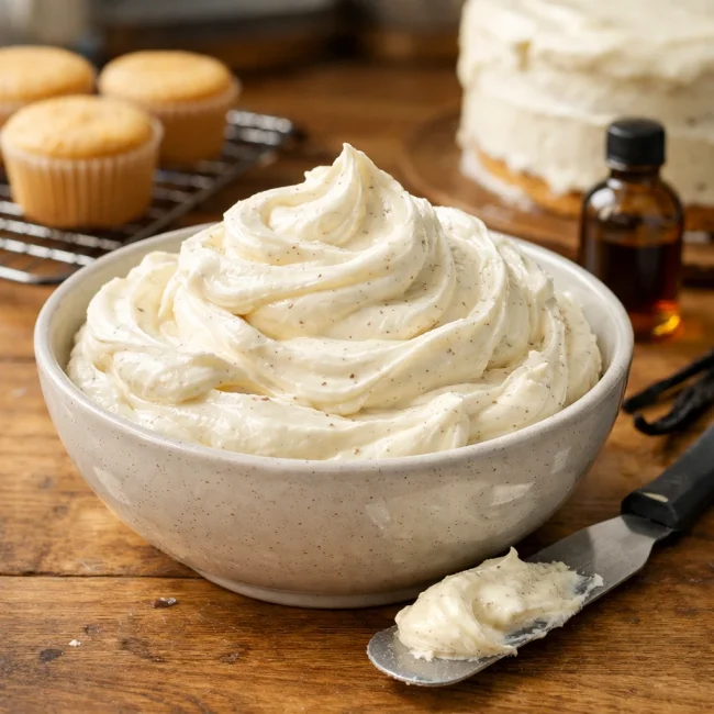 Zesty Vanilla Bean Cream Cheese Frosting