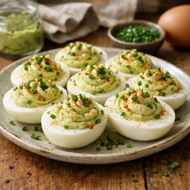 Zesty Wasabi Deviled Eggs