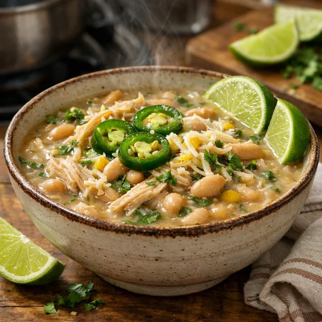 Zesty White Bean Chicken Chili