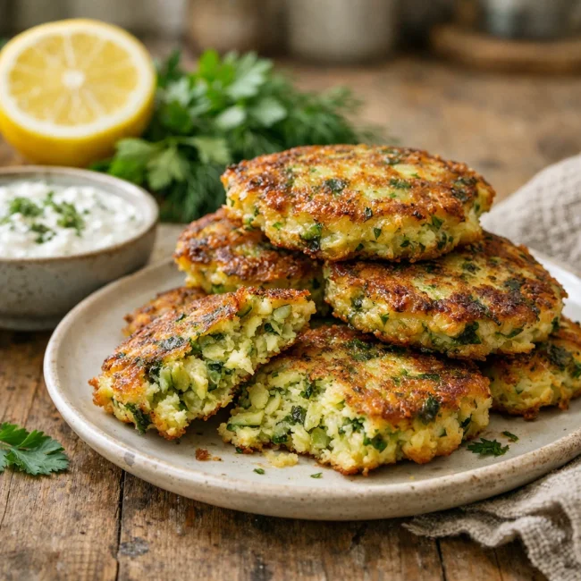 Zucchini & Herb Fritters